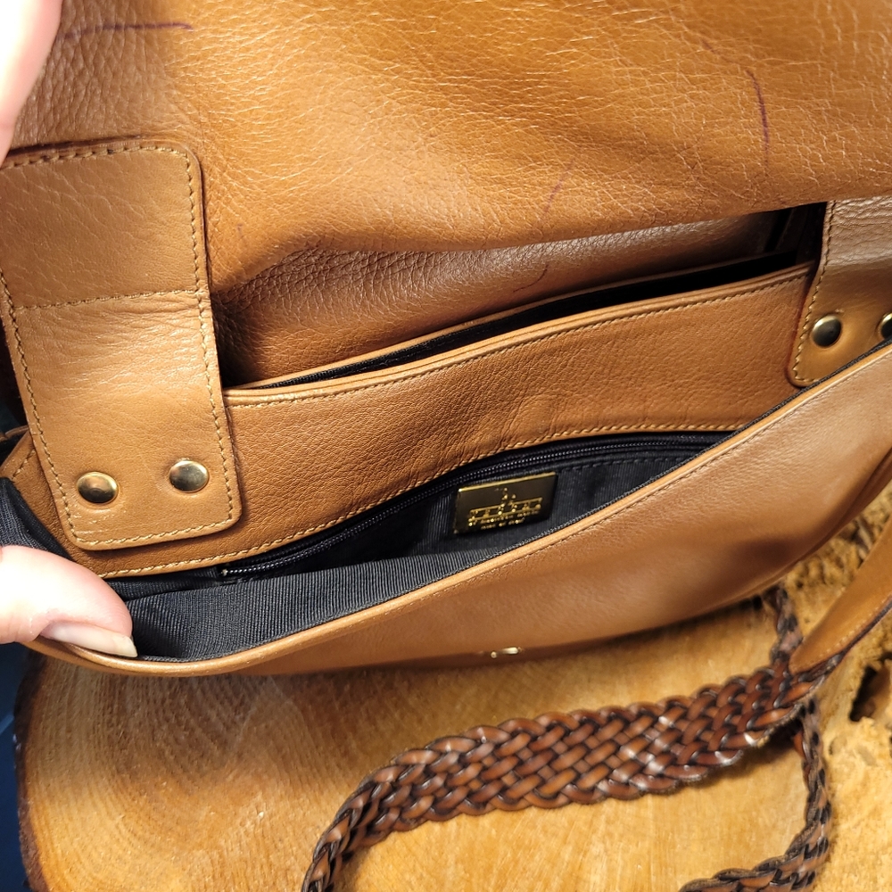 De Vecchi Italian Woven Leather Bag - Picture 9 of 15